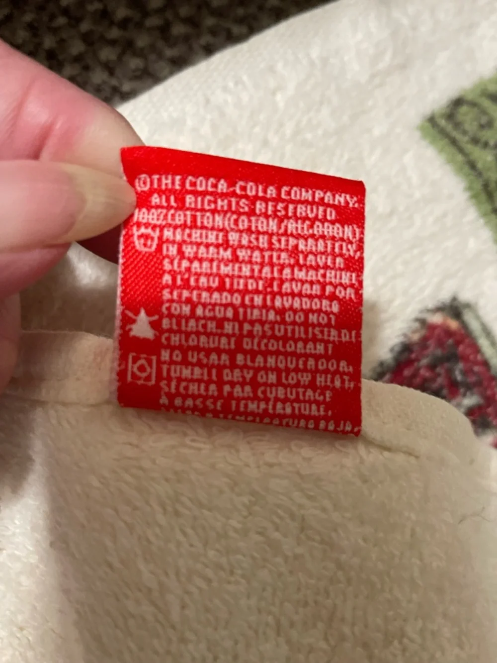Coca-Cola beach towel
